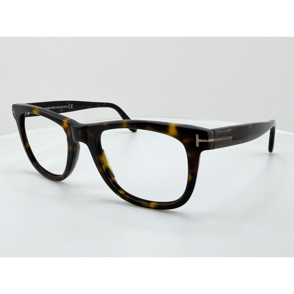 Tom Ford Leo TF336 56R Eyeglass Frames Tortoise 52-21-145 Italy